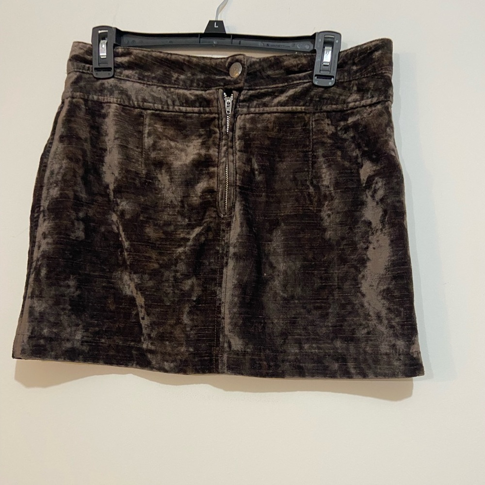 Free People Brown Mini Skirt